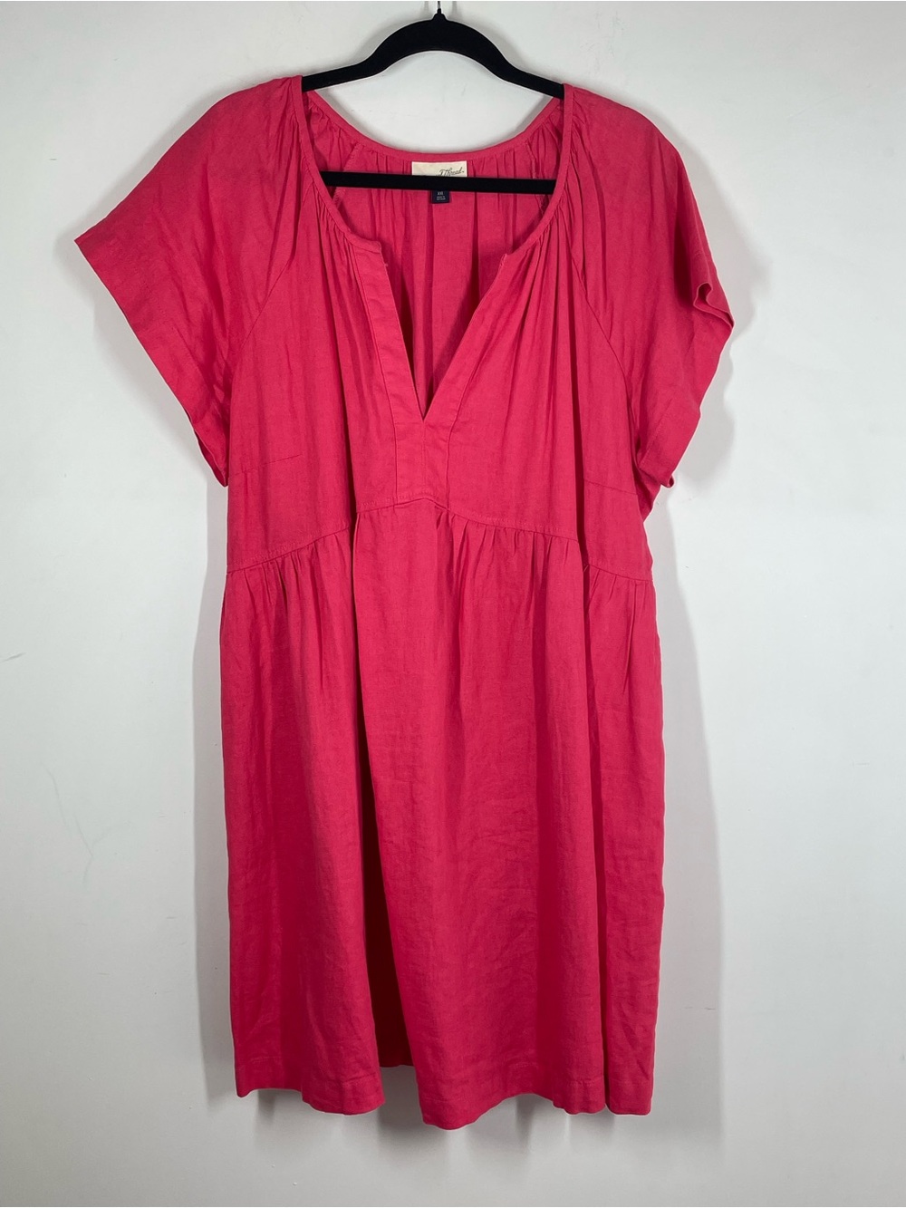 Universal Thread Pink Linen Blend Dress XXL Coastal Casual Summer Tunic